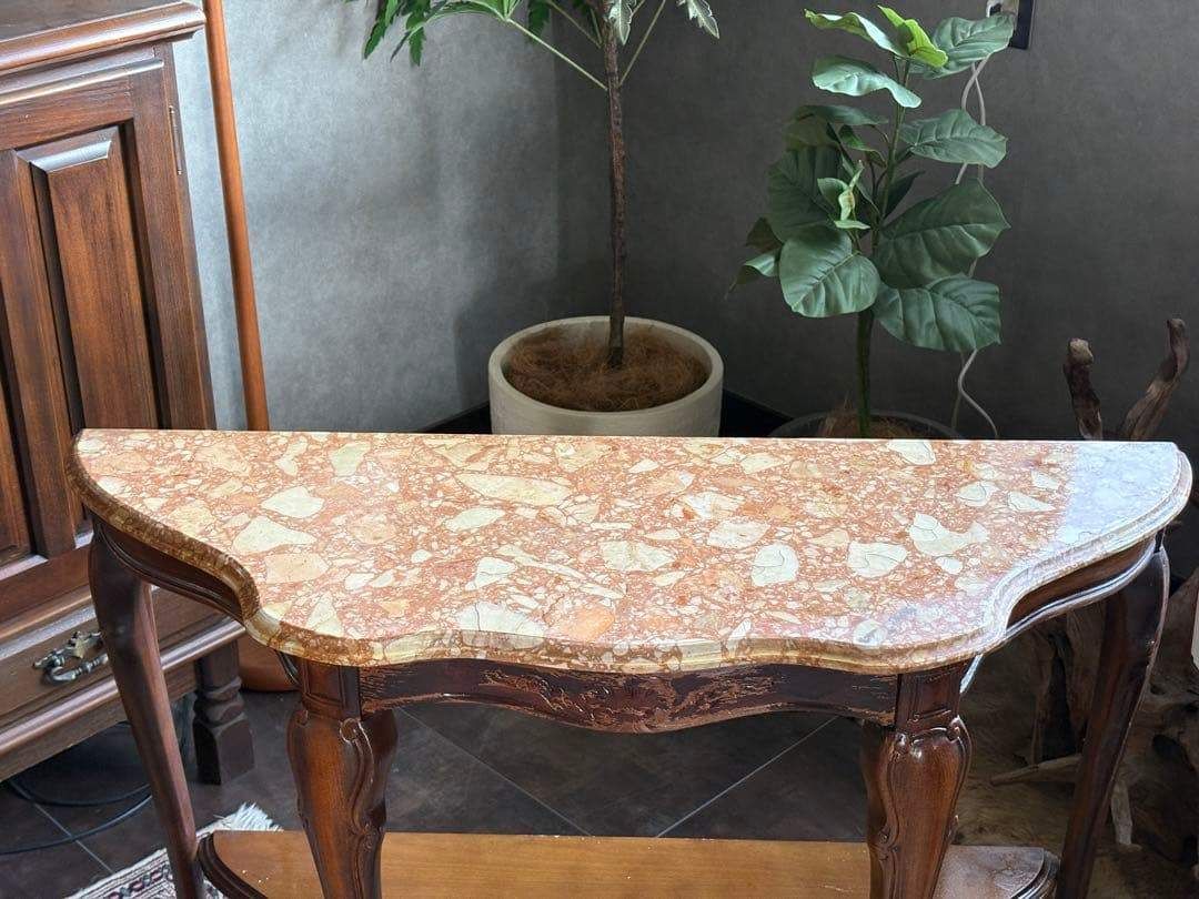 コンソールテーブル サイドテーブル 大理石 ヨーロピアン クラシック