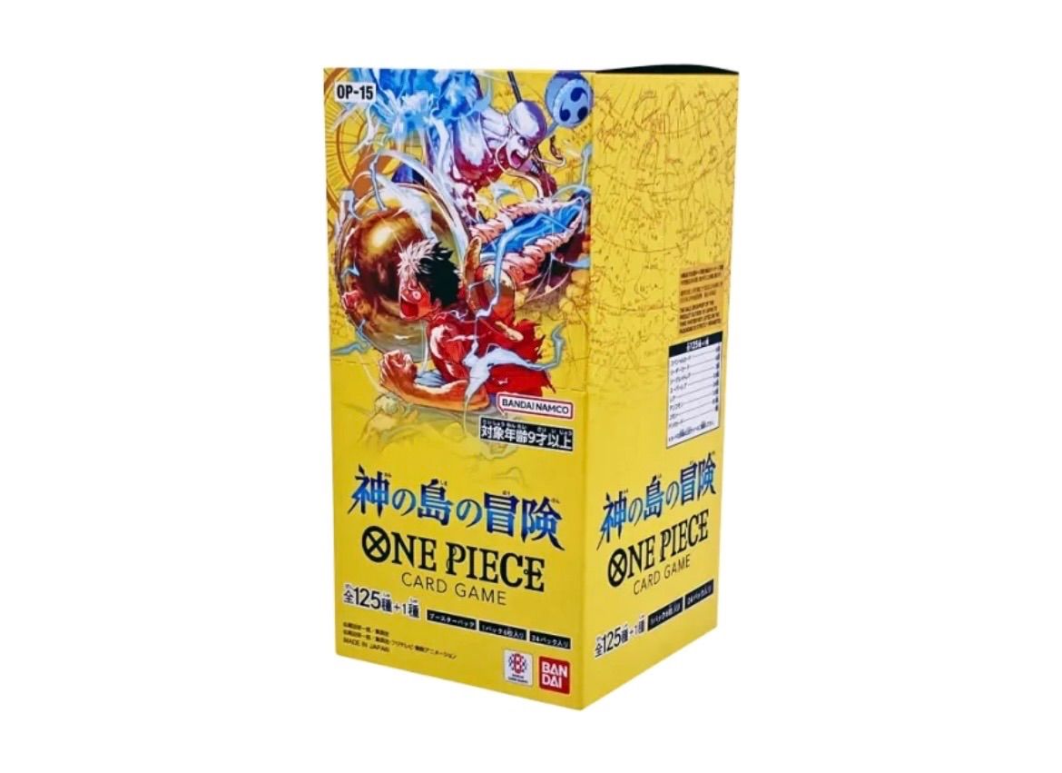 ✅【新品未開封テープ付き】ワンピースカード 神の島の冒険 OP-15 1BOX ワンピース】ONE PIECEカード ブースターパック 神の島の冒険【OP-15