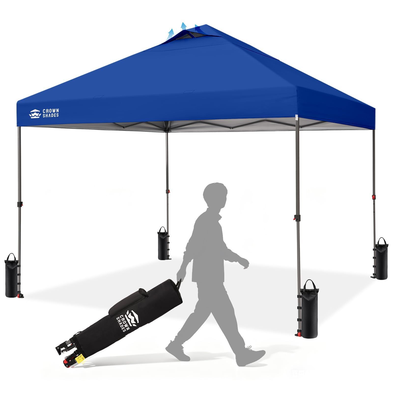 ワンタッチタープテント ブルー】3m×3m HC-A30UV-BL ワンタッチタープ 