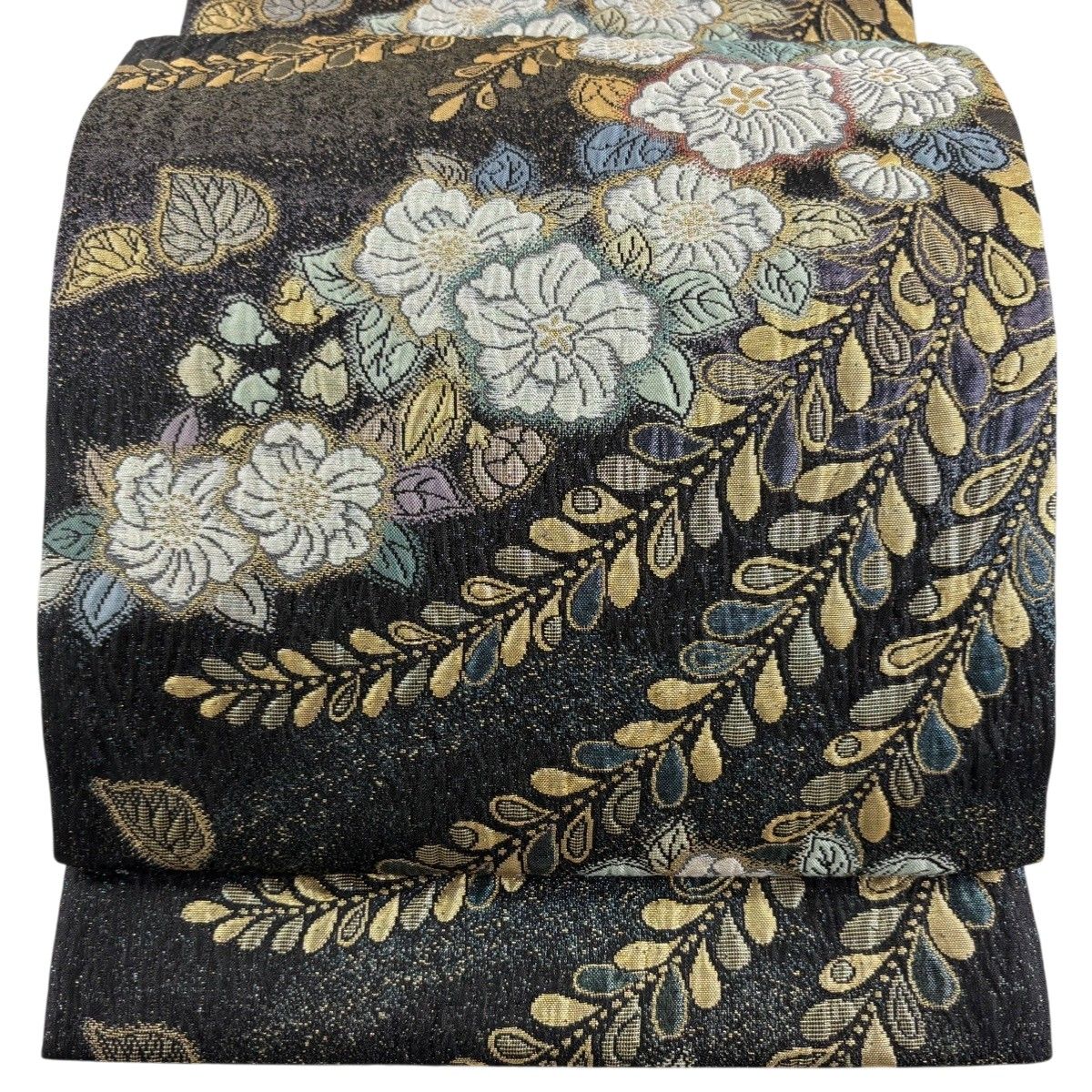 美品】 袋帯 秀品 落款 辻が花柄 箔 茶紫 六通 正絹 【中古】 - メルカリ