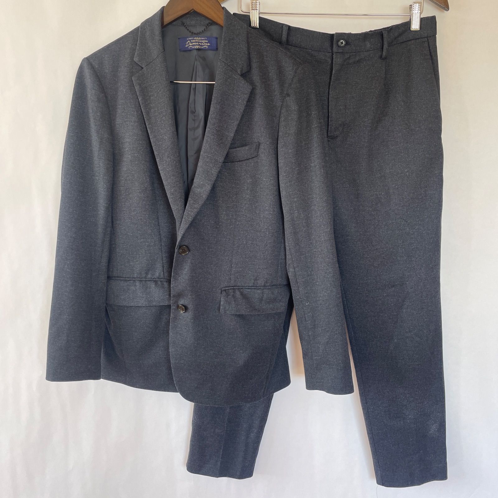 ナノユニバース ダメリーノ アンコン メンズ レーヨン混 セットアップ