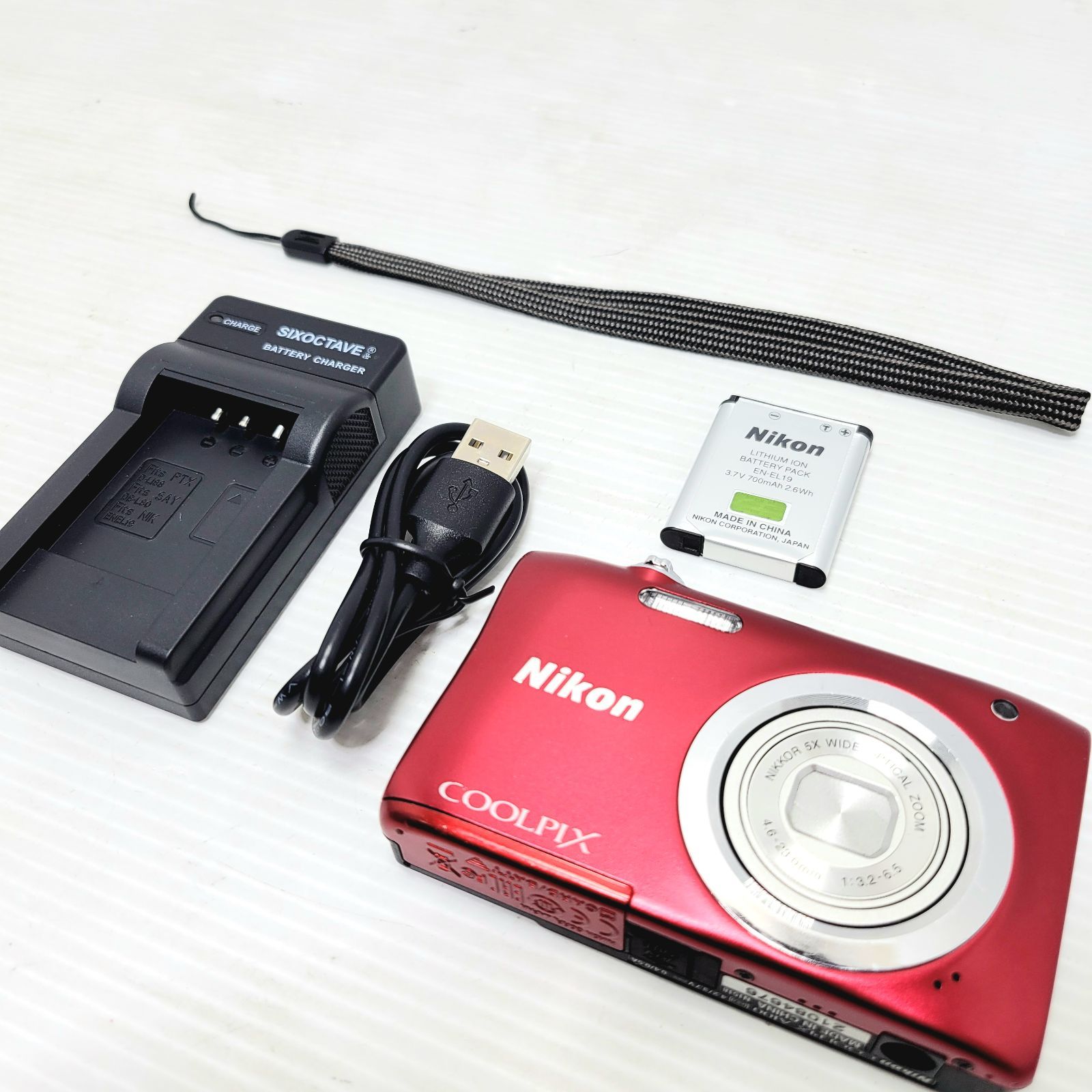 正常動作品】Nikon Coolpix A100 レッド コンパクトデジカメ - メルカリ