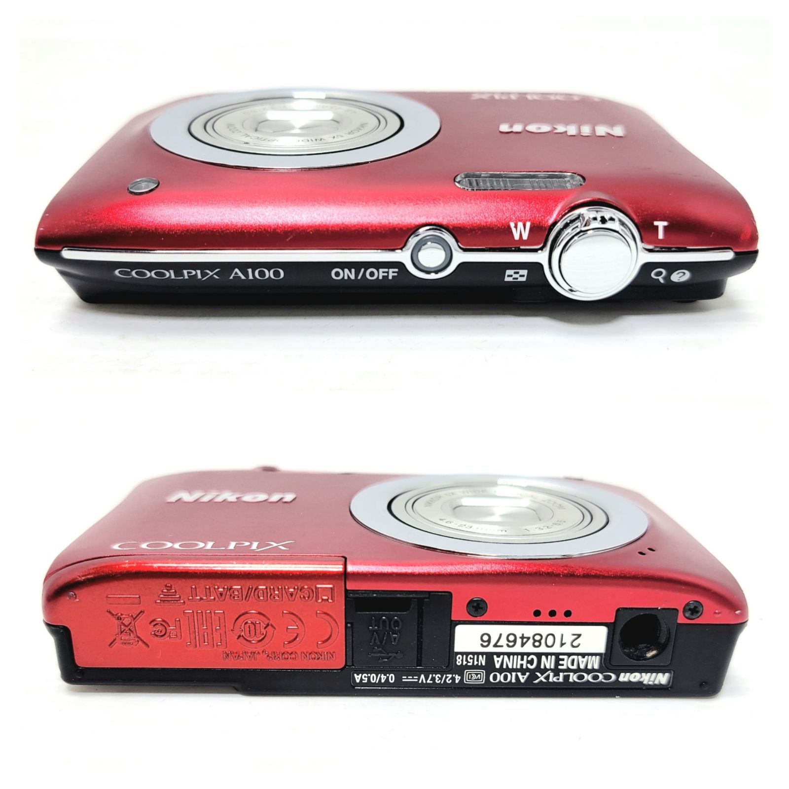 正常動作品】Nikon Coolpix A100 レッド コンパクトデジカメ - メルカリ