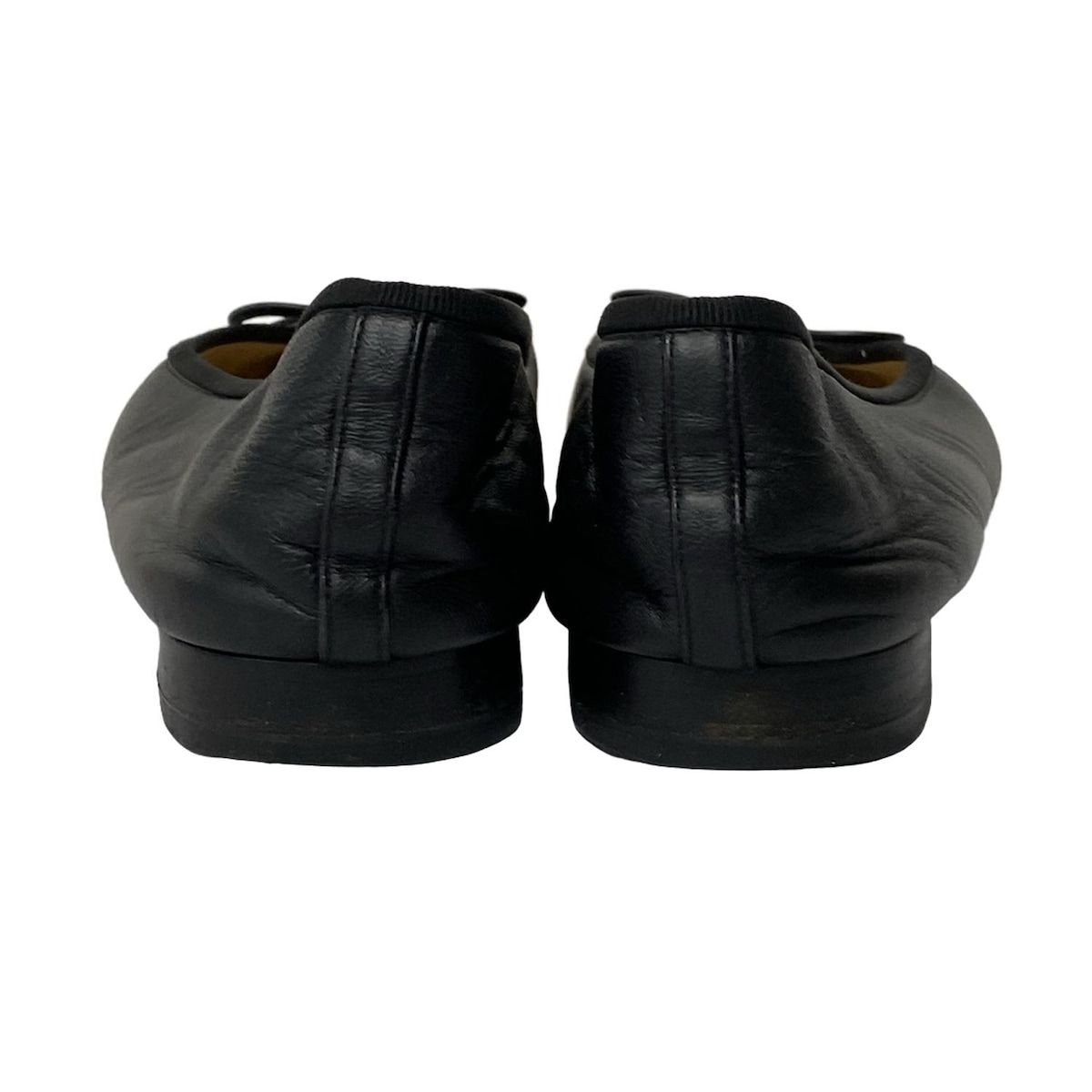 CHANEL(シャネル) フラットシューズ 38 1/2 C - G02819 黒 ココマーク