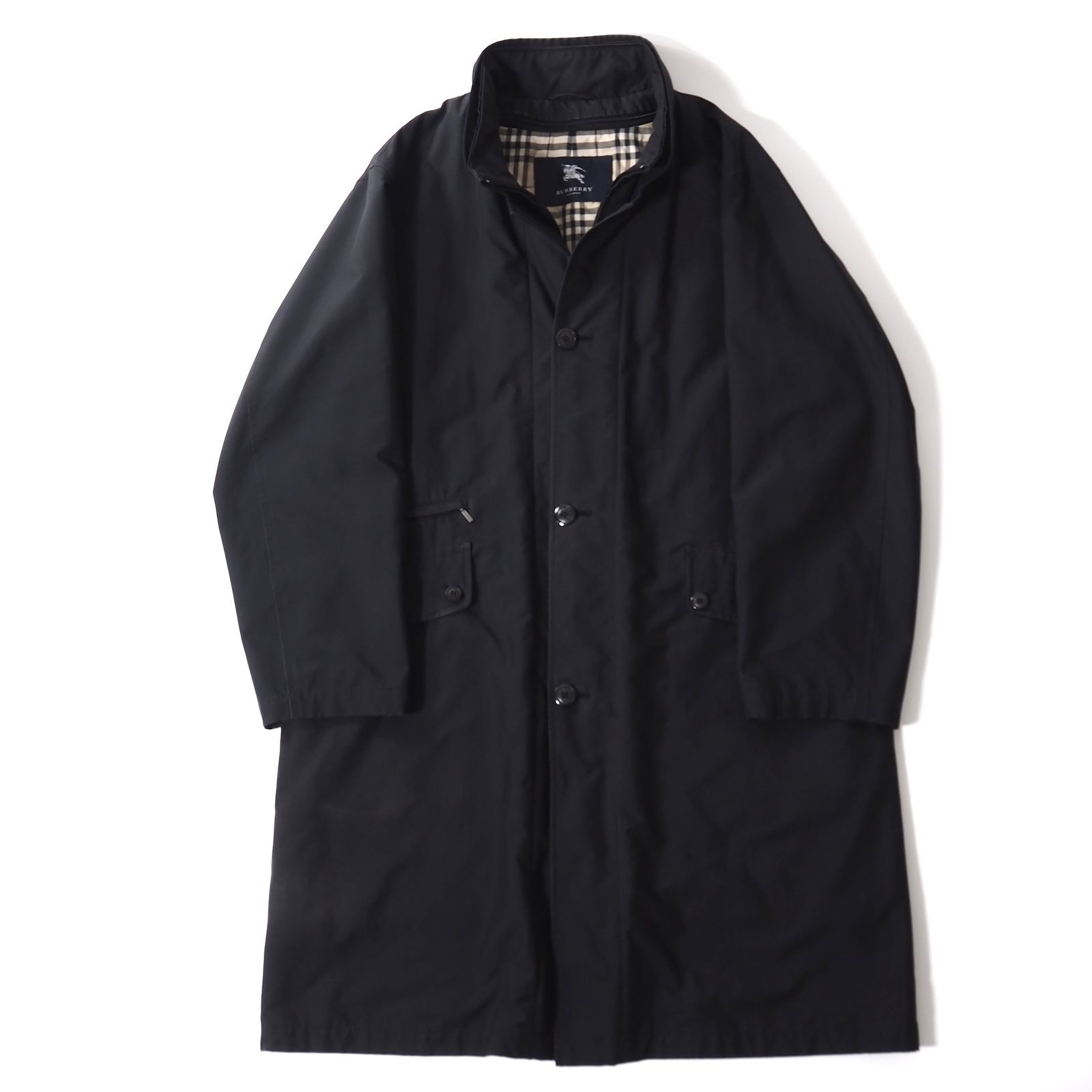 希少✨️バーバリーロンドン スタンドカラー ライナー付き コート L バーバリー BURBERRY LONDON ヴィンテージ ライナー付き スタンド