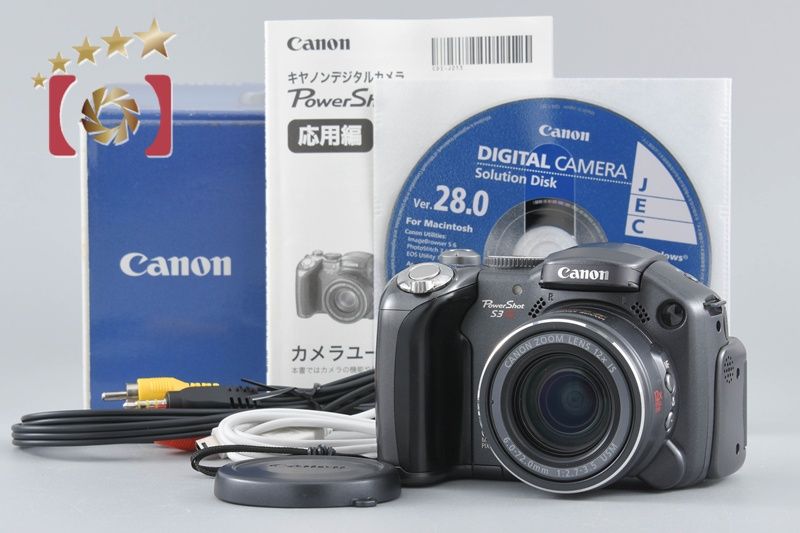 中古】Canon キヤノン PowerShot S3 IS コンパクトデジタルカメラ 元箱