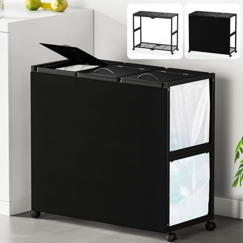 TTWO ゴミ袋ホルダー 3分別×45L 平袋・U型袋両対応 ダストワゴン