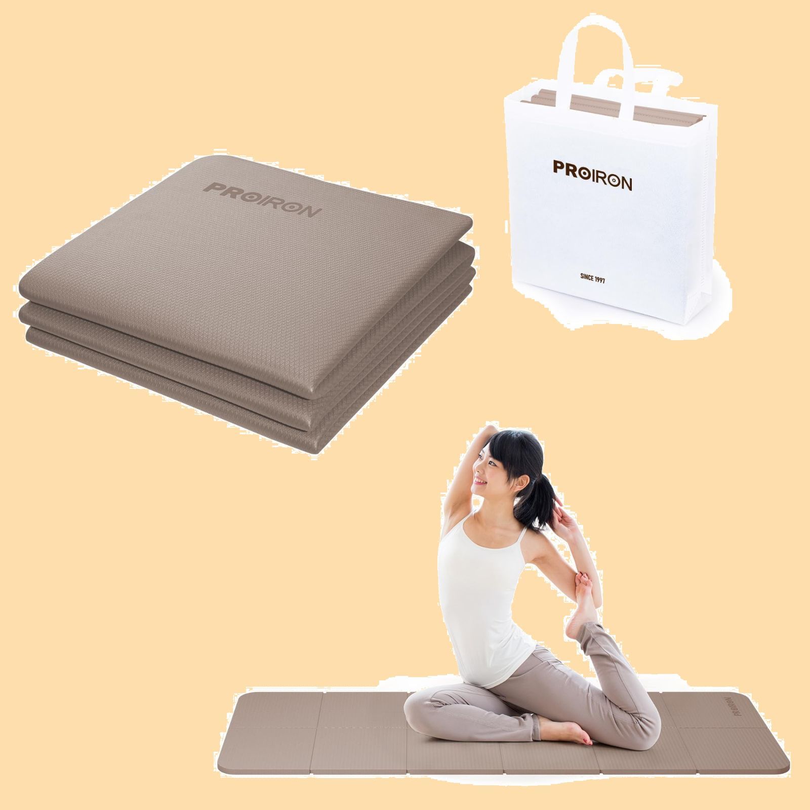 折りたたみ ストレッチマット 折畳み 6mm 折り畳みヨガマット