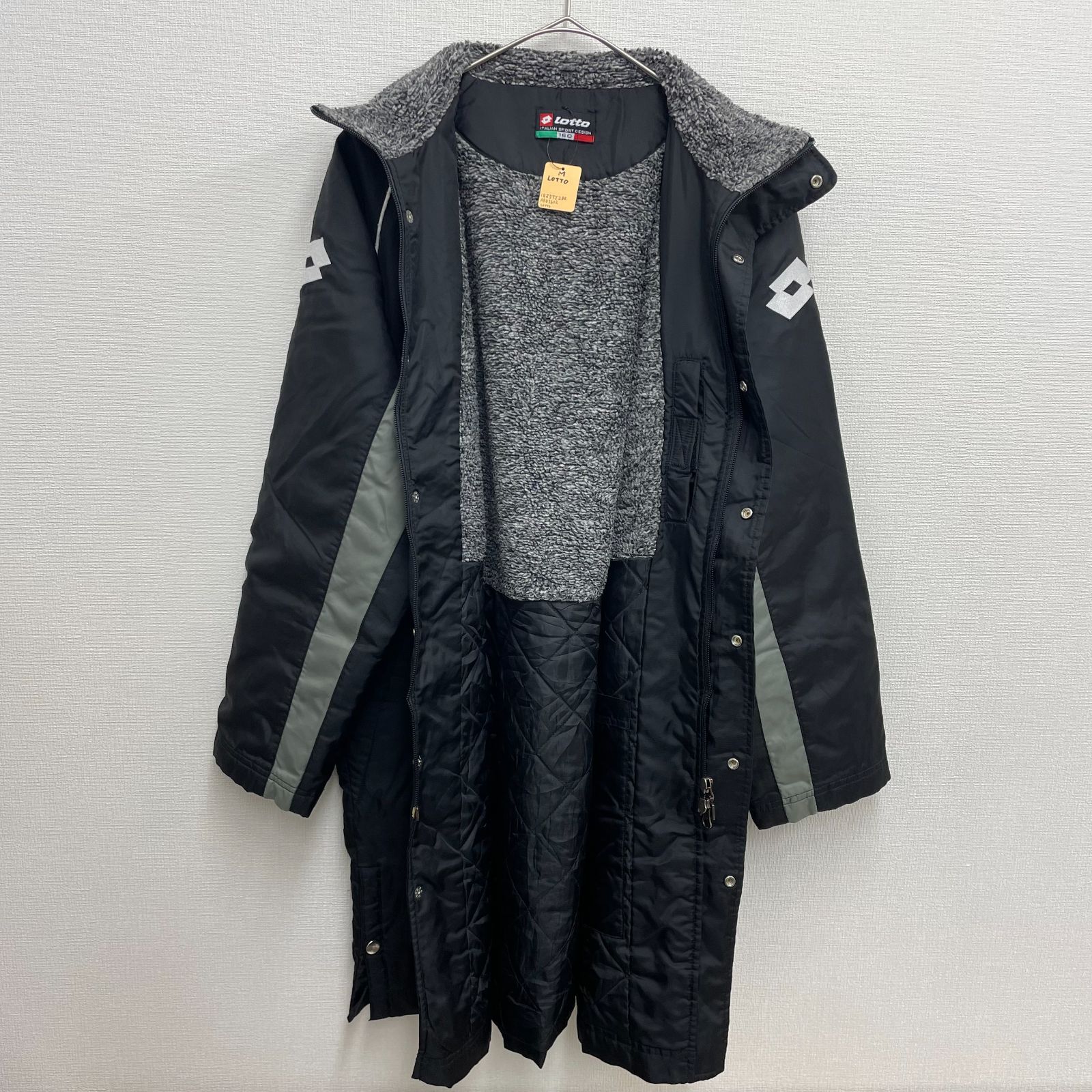 lotto ジャケット ベンチコート ブラック 160サイズ【メンズM相当