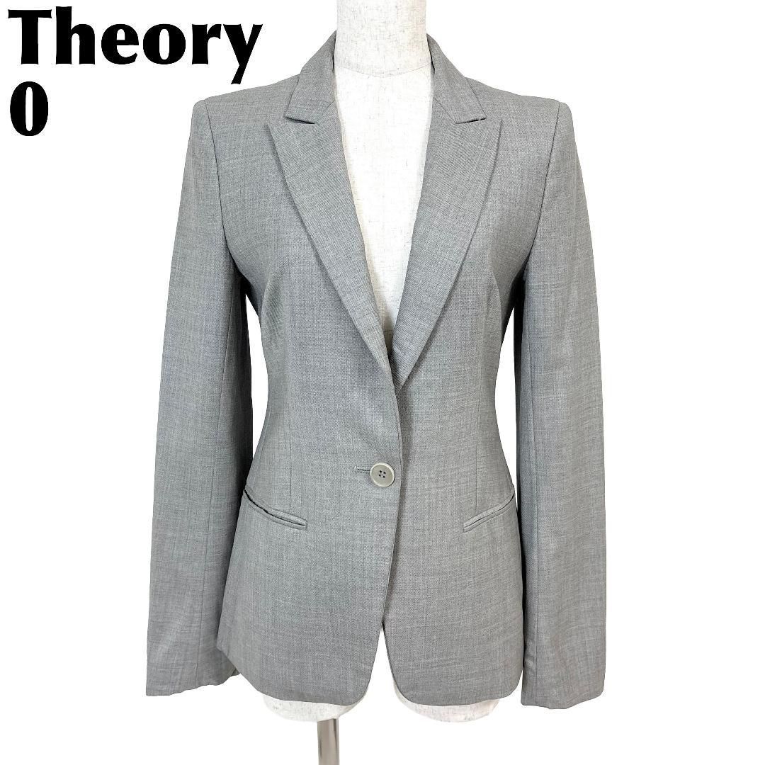 レディース 【美品】 Theory テーラードジャケット ワンボタン 0 