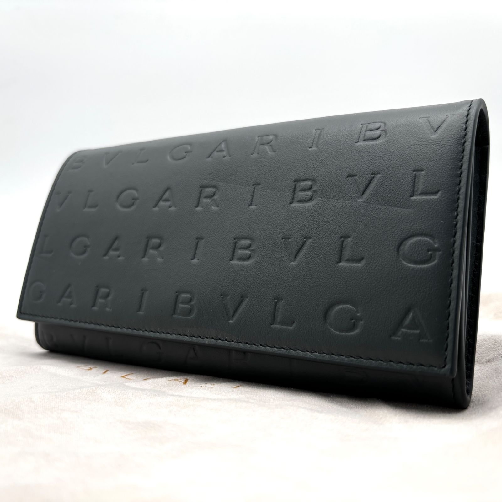 未使用保管品 現行モデル BVLGARI ブルガリ 長財布 ロゴ インフィニ 