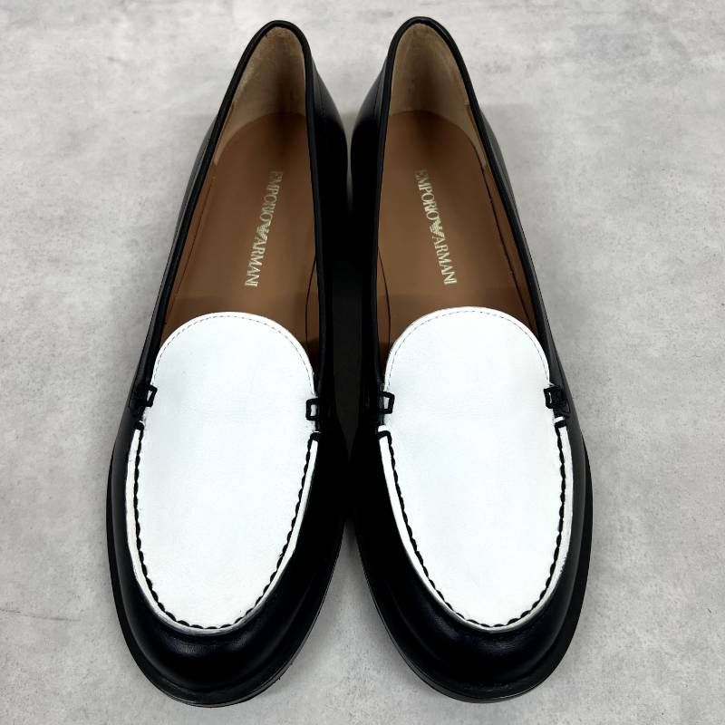 新品同様】EMPORIO ARMANI エンポリオアルマーニ コンビローファー 