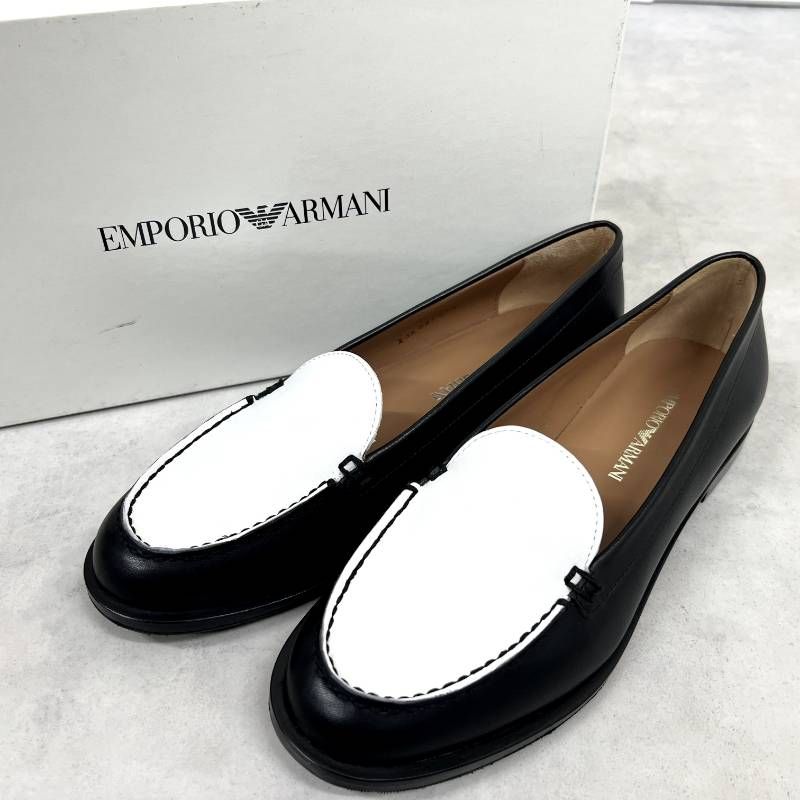 新品同様】EMPORIO ARMANI エンポリオアルマーニ コンビローファー 