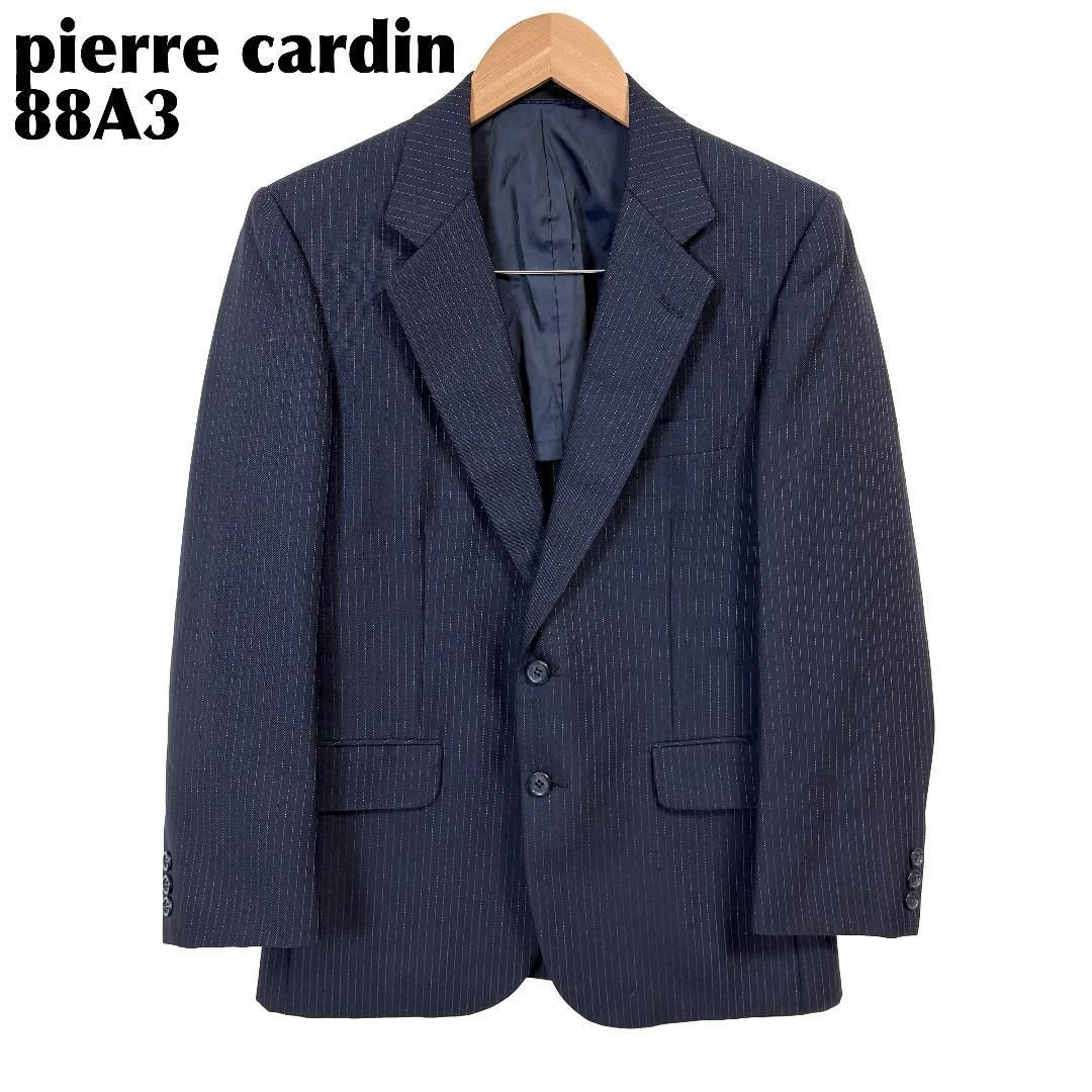 90s Pierre Cardin ウールテーラードジャケット 名作 初期 美品】 pierre cardin テーラードジャケット 88A3 ネイビー - メルカリ