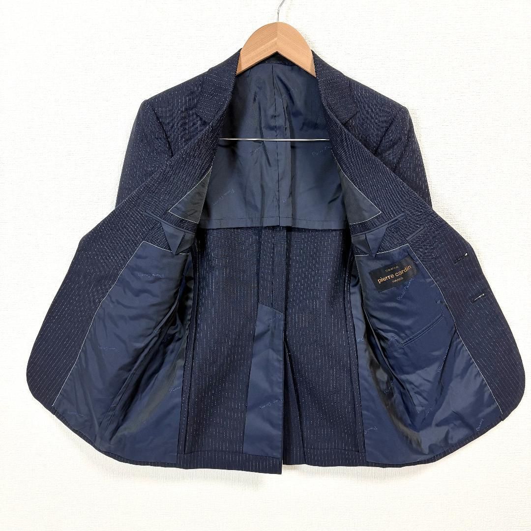 90s Pierre Cardin ウールテーラードジャケット 名作 初期 美品】 pierre cardin テーラードジャケット 88A3 ネイビー - メルカリ