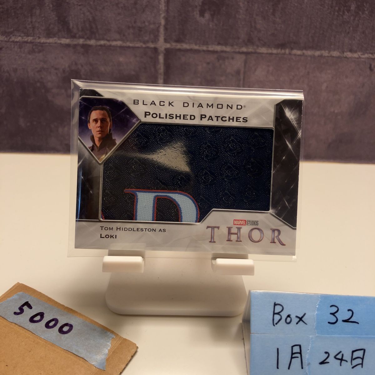 2021 Upper Deck Tom Hiddleston Thor パッチ Polished Patches カード