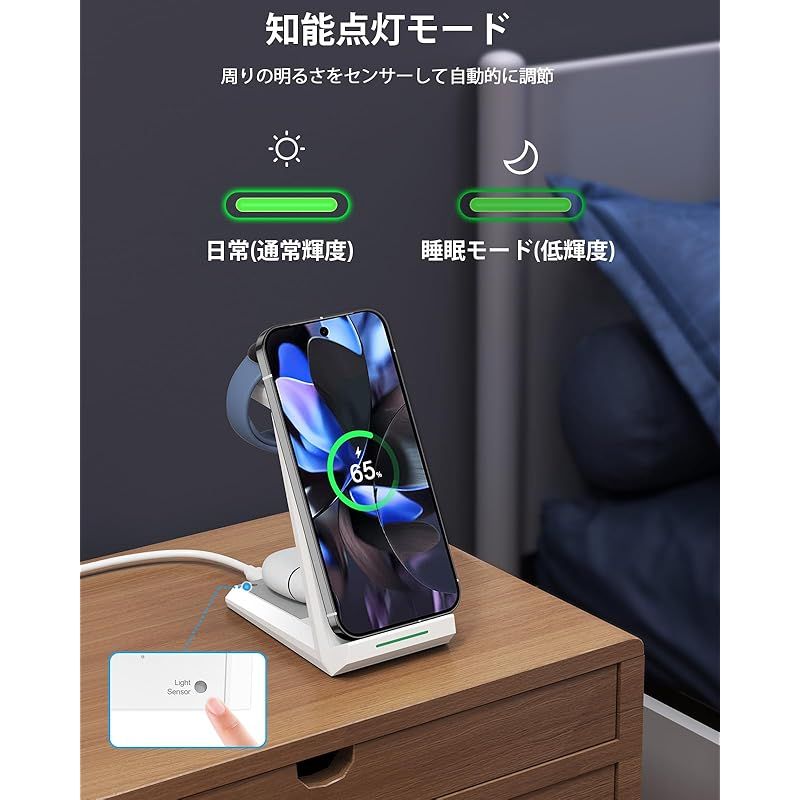 NANAMI Google Pixel 3in1 ワイヤレス充電器 15W高速充電 - メルカリ