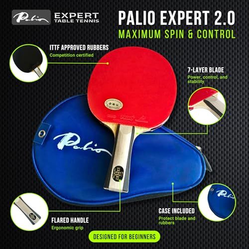  パリオ Palio Expert 2 テーブルテニスラケット-ケース 卓球イベント ラケット 卓球