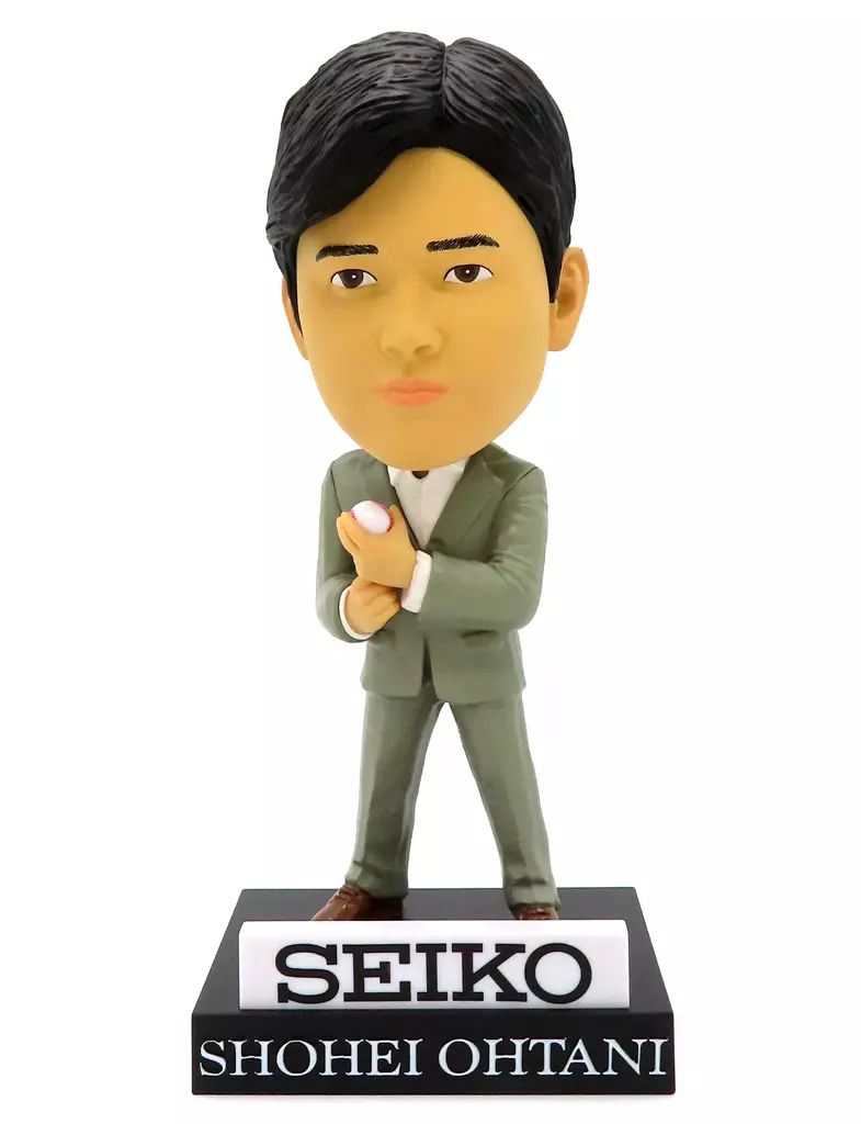 中古】フィギュア 大谷翔平(グレースーツ/ボール) ボブルヘッド 対象品