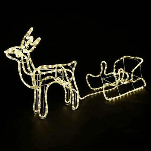 新品 ジェフコム LEDジョイントモチーフ 全点滅タイプ トナカイ&そり