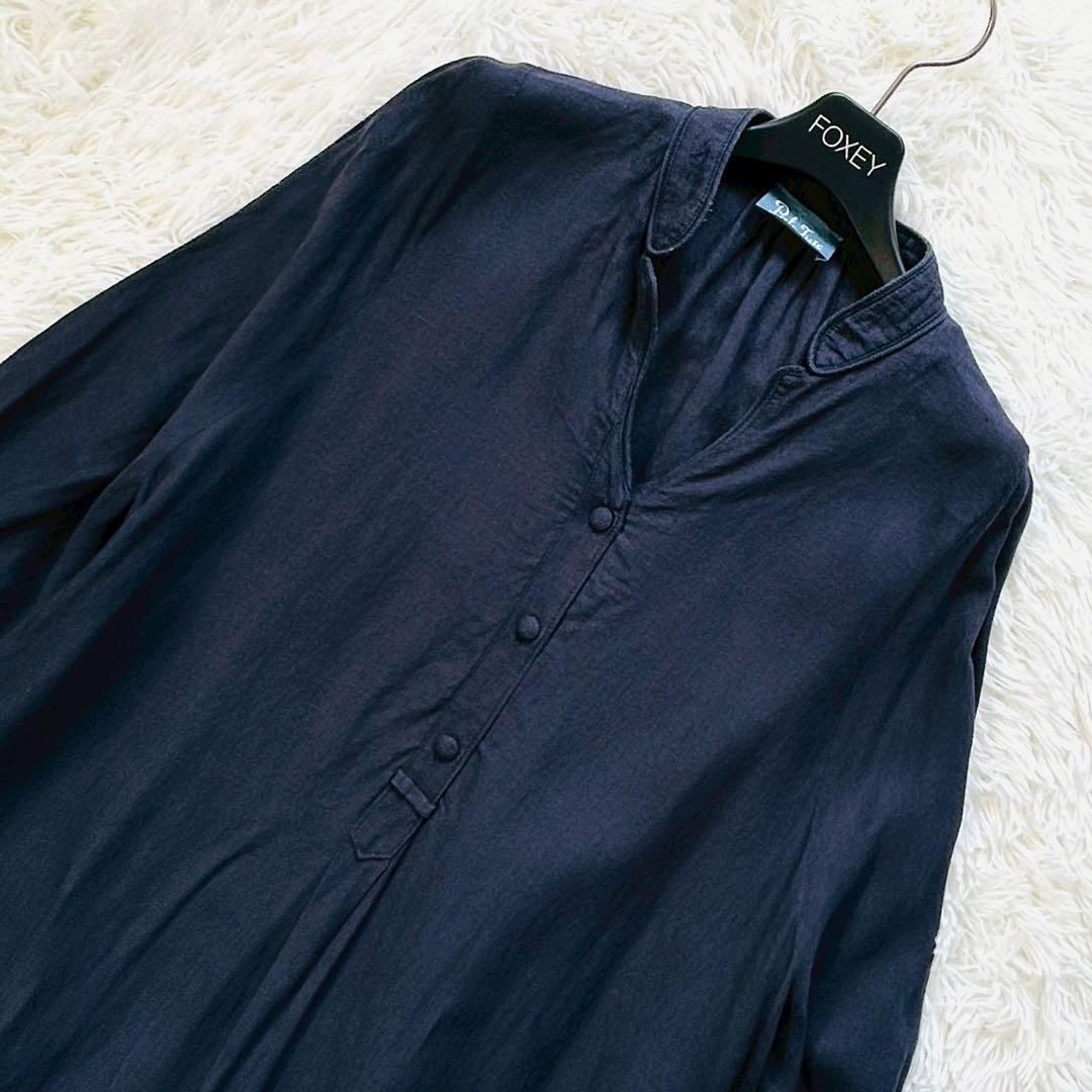 Pale Jute ペールジュート リネンワンピース ロング ラピスブルー 