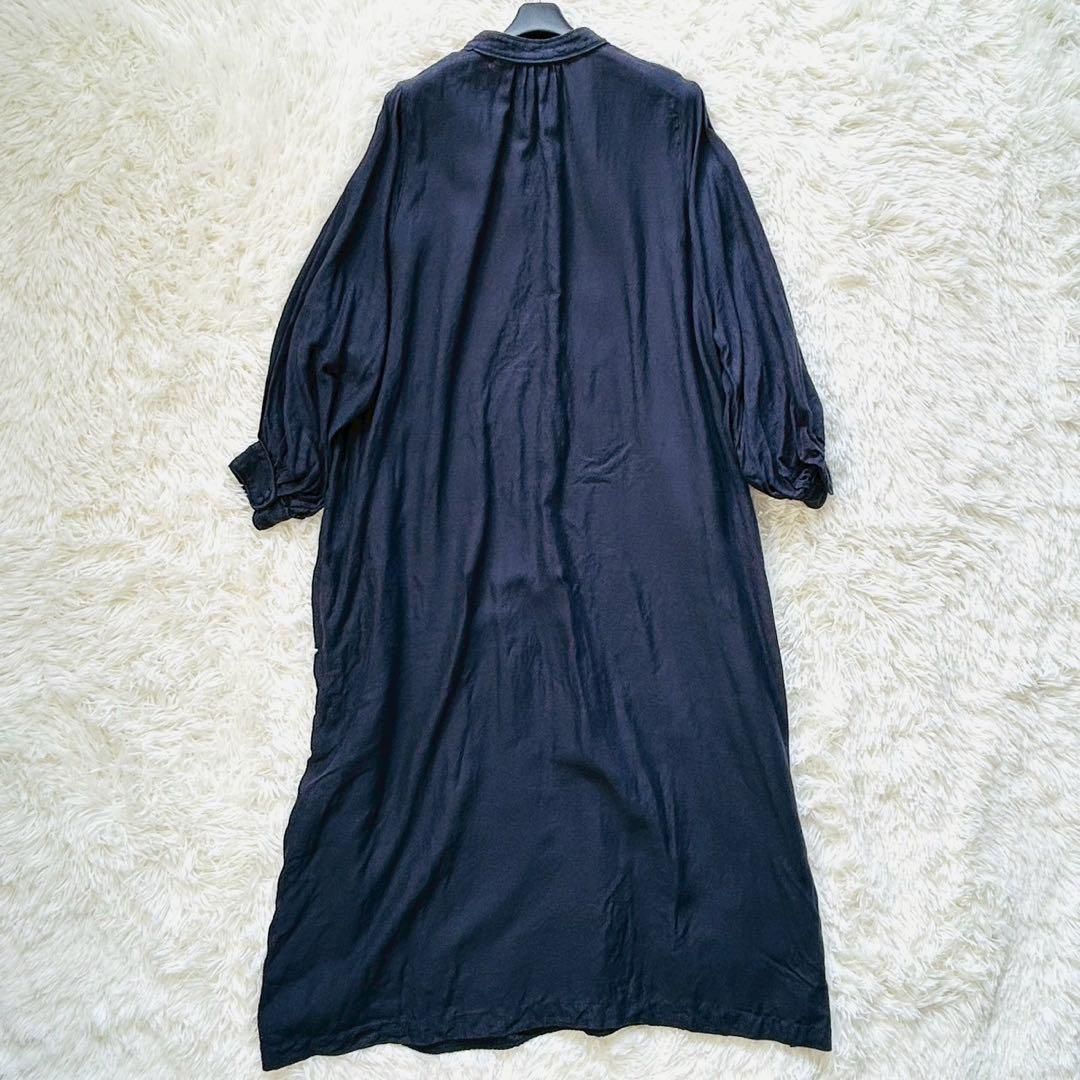Pale Jute ペールジュート リネンワンピース ロング ラピスブルー 