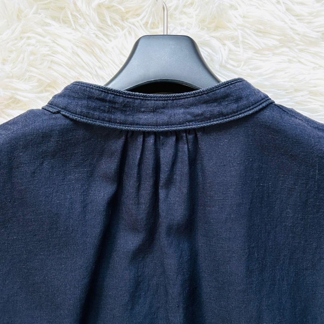 Pale Jute ペールジュート リネンワンピース ロング ラピスブルー 