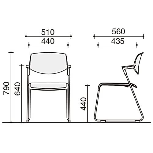  メーカー配送 設置 組立 コクヨ 会議イス サティオ CK-M621E2G9T6 グレーシェル 背カバータイプ 布|プルシアンブルー 座面低め オフィスチェア ワークチェア 椅子 チェア