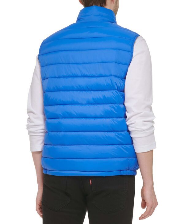 コールハーン メンズ アウター ジャケット・ブルゾン ベスト Cole Haan Mens ZipFront Puffer Vest Cobalt コバルト