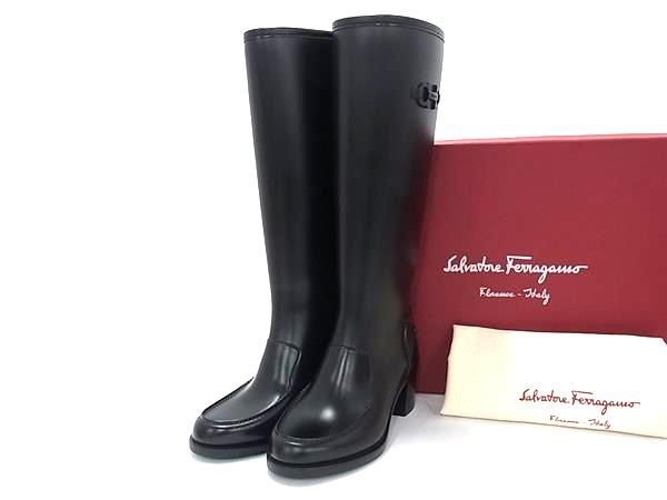 □美品□ Salvatore Ferragamo フェラガモ クラリサ ダブルガンチーニ