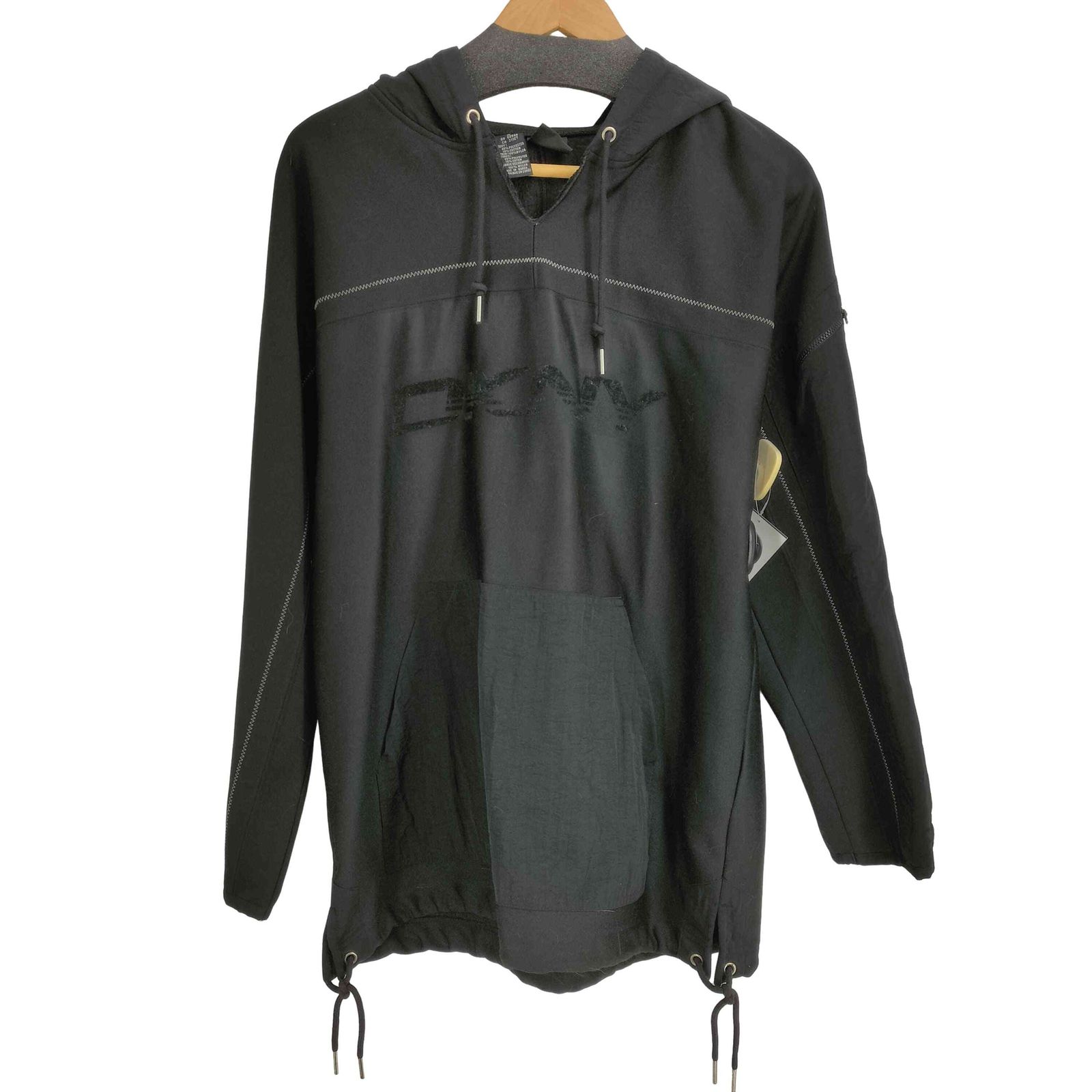 ダナキャランニューヨーク DKNY 90S ロゴプリント ナイロン切替 プル