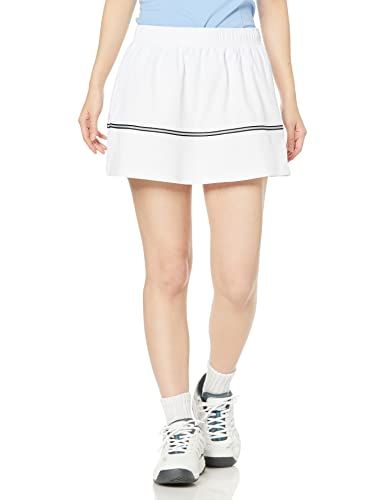 新品 [ルコックスポルティフ] スコート テニス 吸汗速乾 デニム風 ストレッチ UVカット UPF50+ ITF/JTA公認 レディース WHT OT