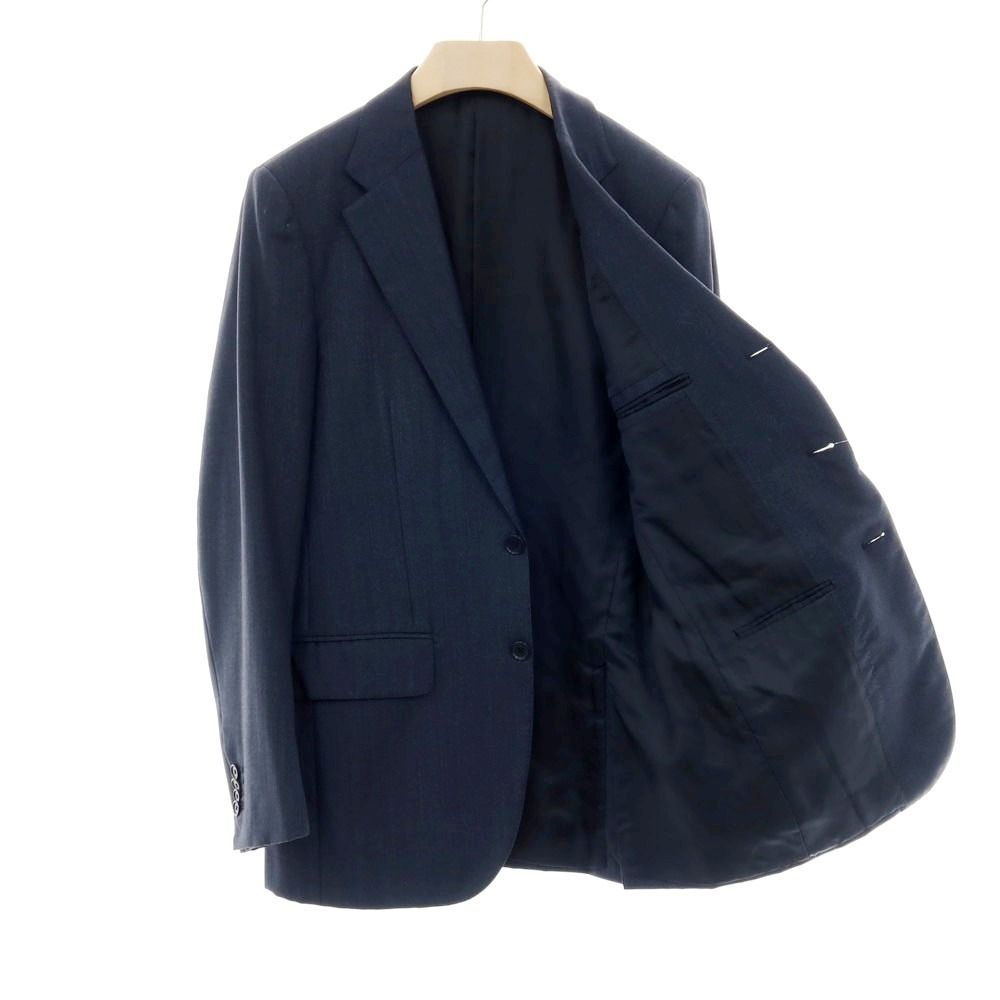 ISAIA】イザイア 最高級テーラードジャケット ツイード素材 ネイビー