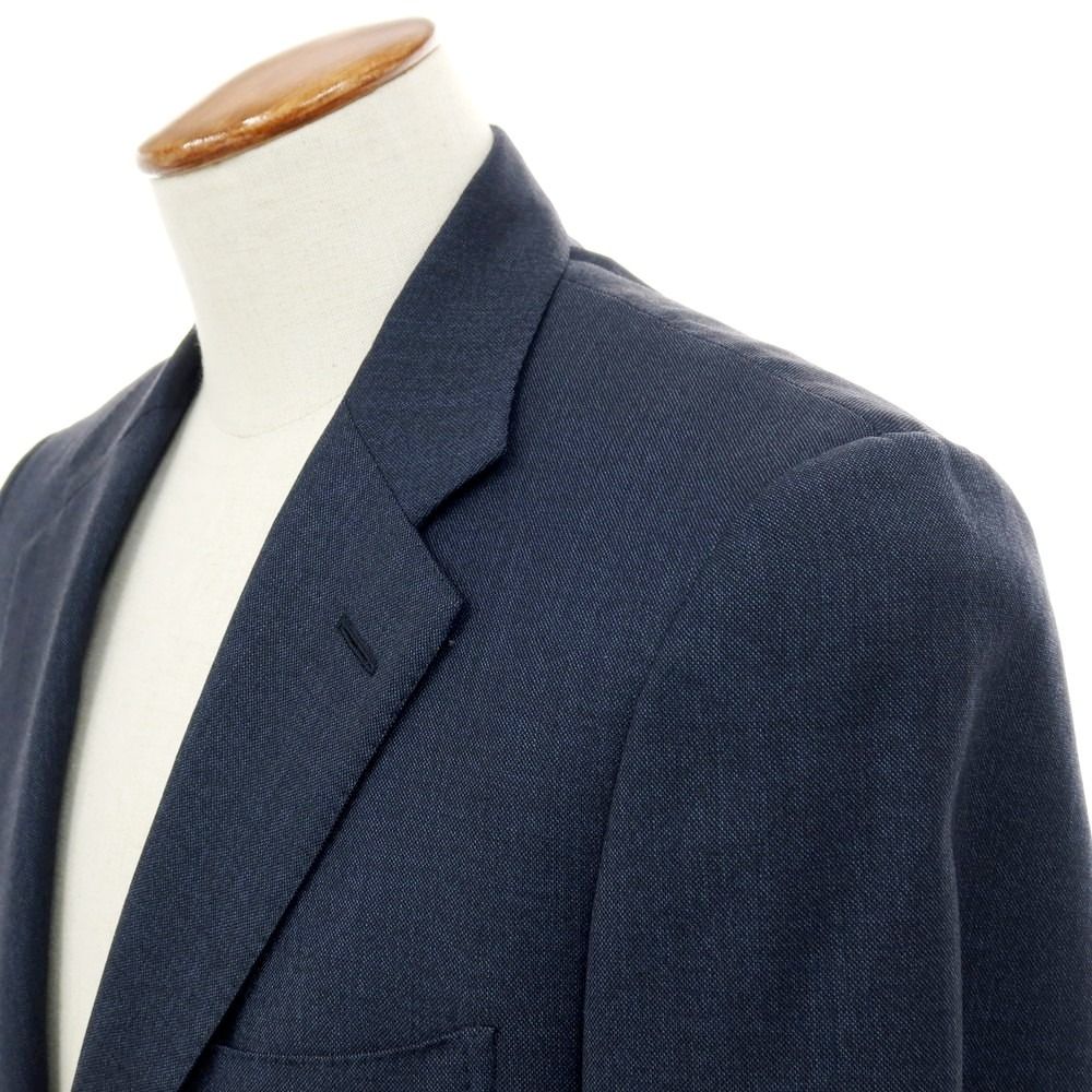 ISAIA】イザイア 最高級テーラードジャケット ツイード素材 ネイビー