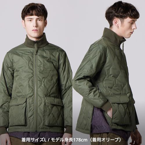 新品 [タイオン] ユニセックス ミリタリーハイネックZIPダウン