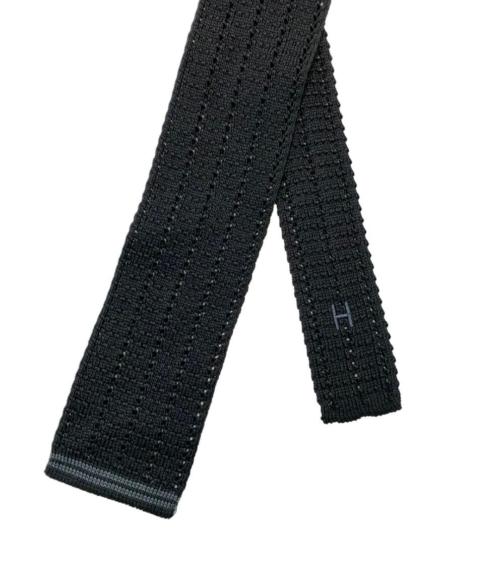 美品 エルメス ネクタイ ニットタイ シルク 100% メンズ HERMES - メルカリ