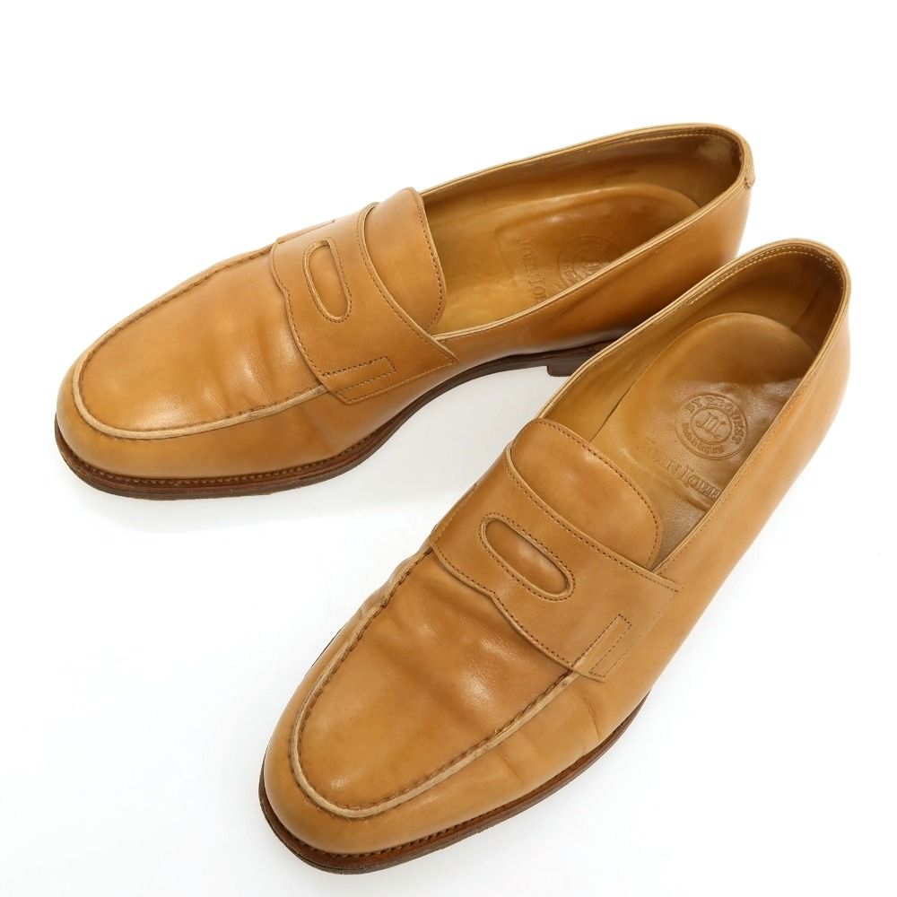 【中古】ジョンロブ John Lobb LOPEZ ローファー ライトブラウン【サイズ6E】【メンズ】