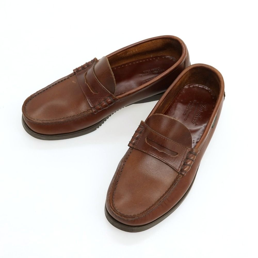 【中古】パラブーツ Paraboot CORAUX ローファー ブラウン【サイズ6 1/2】【メンズ】