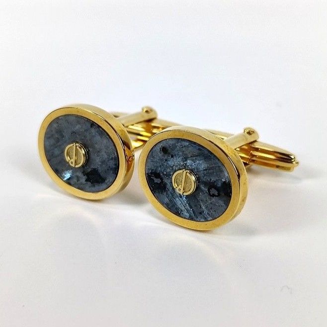 DUNHILL ダンヒル カフス カフリンクス カフスボタン dロゴ ゴールド系