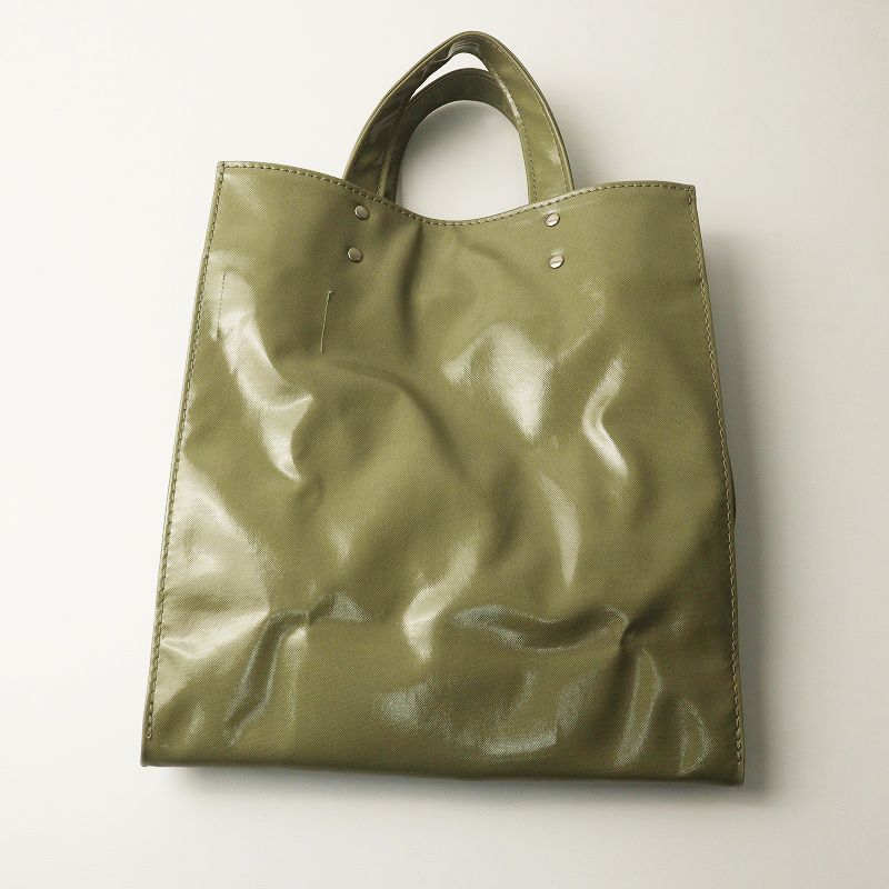TEMBEA☆カーキ☆トートバッグ☆S 極美品 テンベア TEMBEA PAPER TOTE MEDIUM＼カーキ ペーパートート