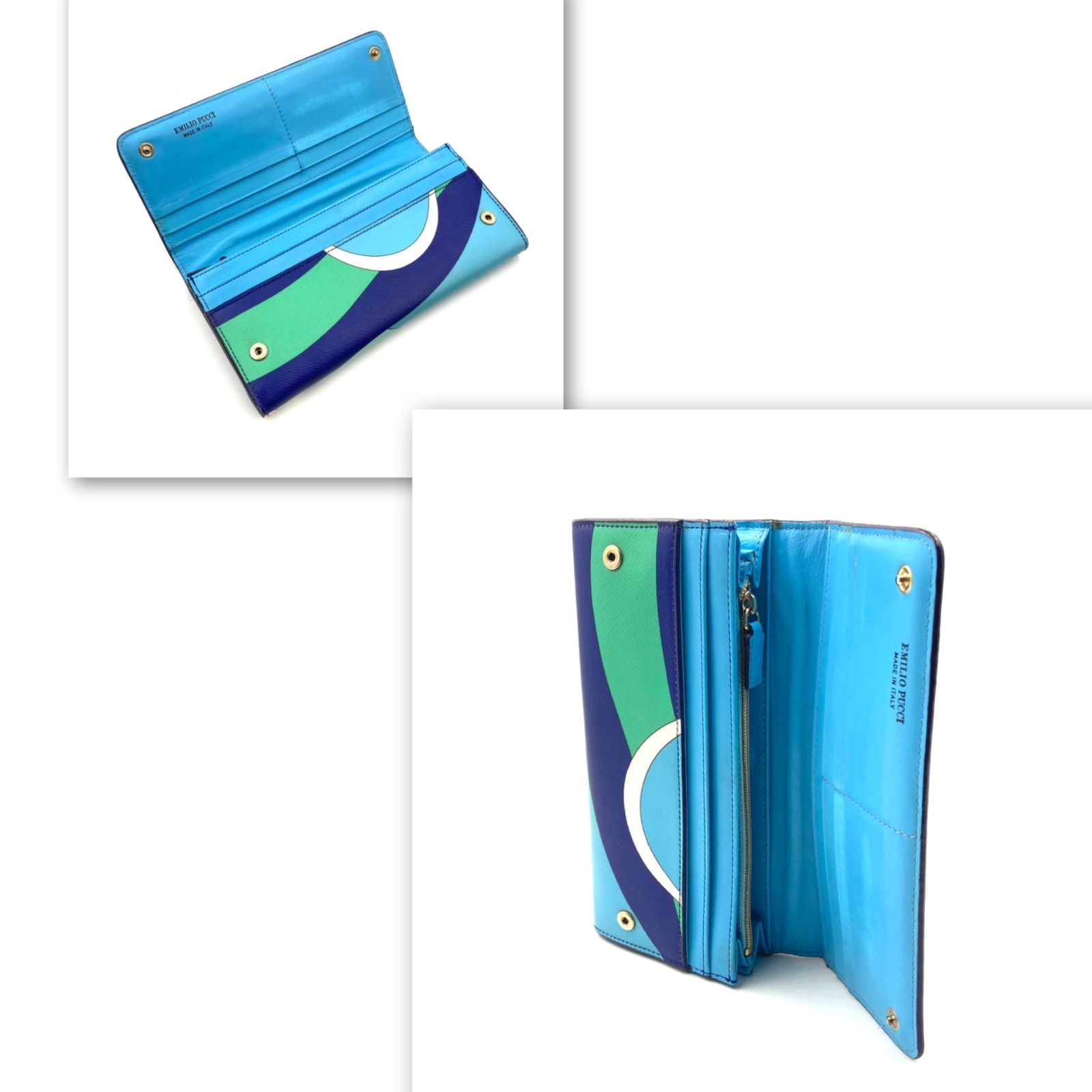 【新品中古】エミリオプッチ★Emilio Pucci★長財布 □近年モデル□定価57,240円 タグ付き□EMILIO PUCCI エミリオプッチ