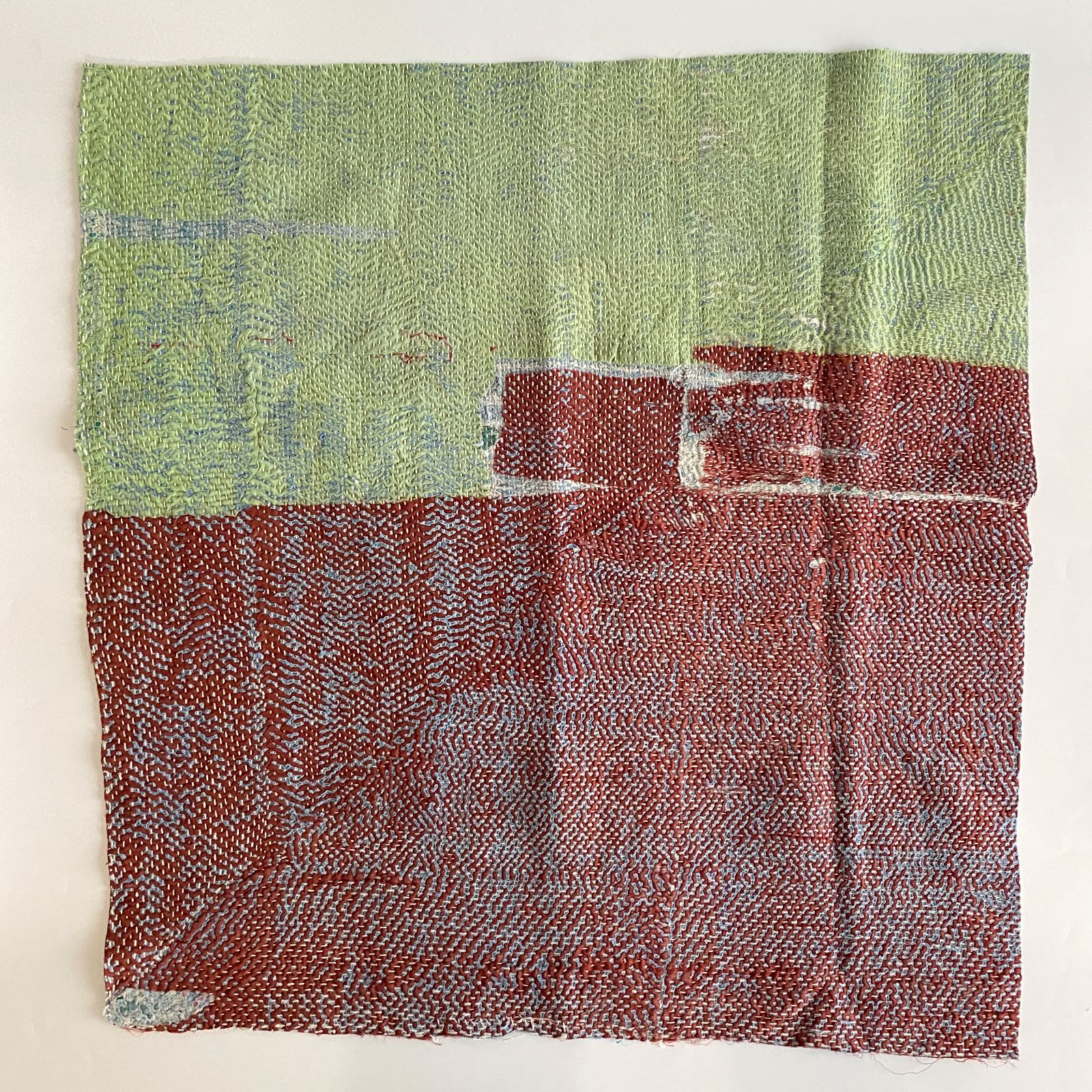 3660 ラリーキルト カンタキルト オールドファブリック ハギレ インド