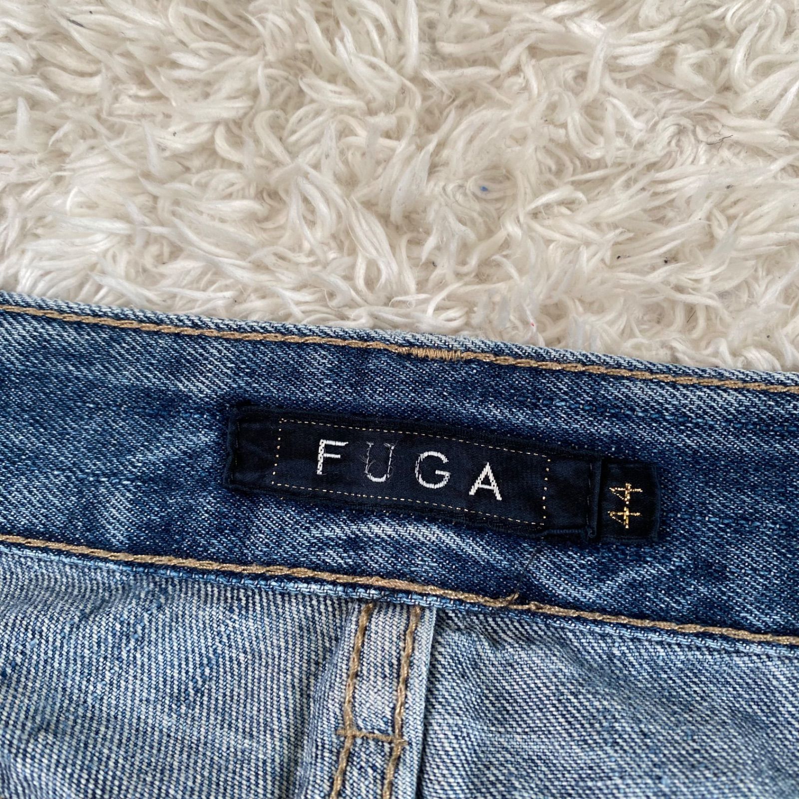 vintage FUGA damage design denim jeans フーガ デニムパンツ フレア