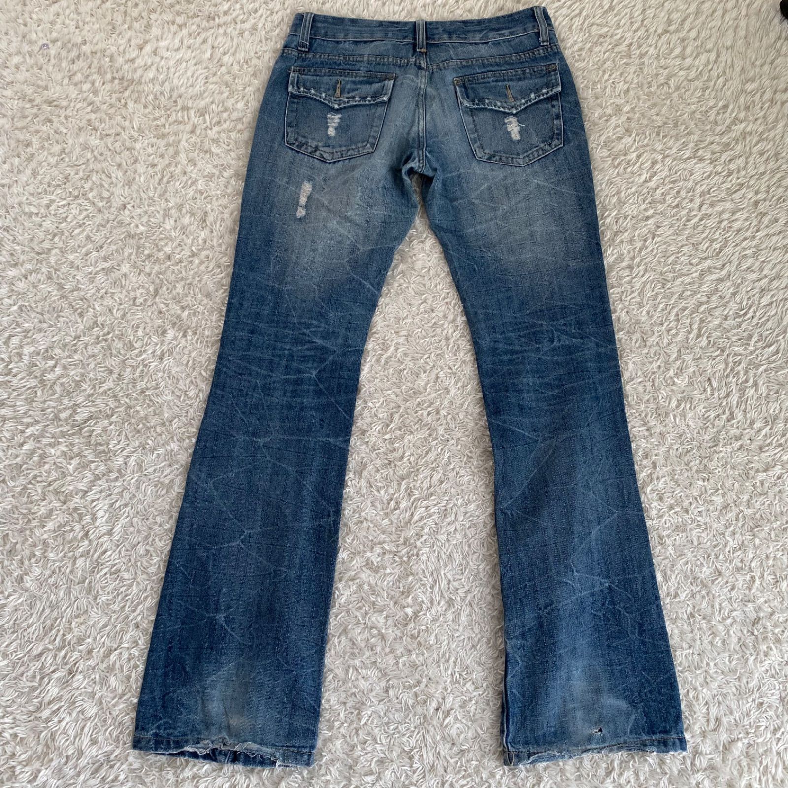 vintage FUGA damage design denim jeans フーガ デニムパンツ フレア