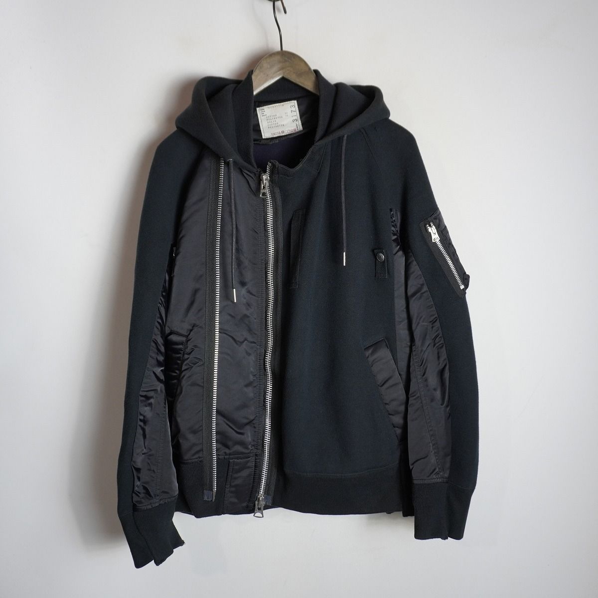 23AW sacai サカイ SPONGE SWEAT BLOUSON 23-03173M スポンジ