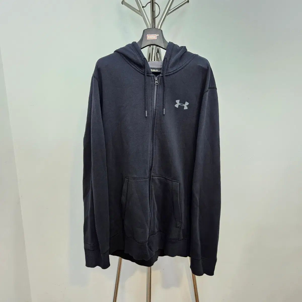 アンダーアーマー ブラック 起毛 フード ジップアップ 3XL UNDER 