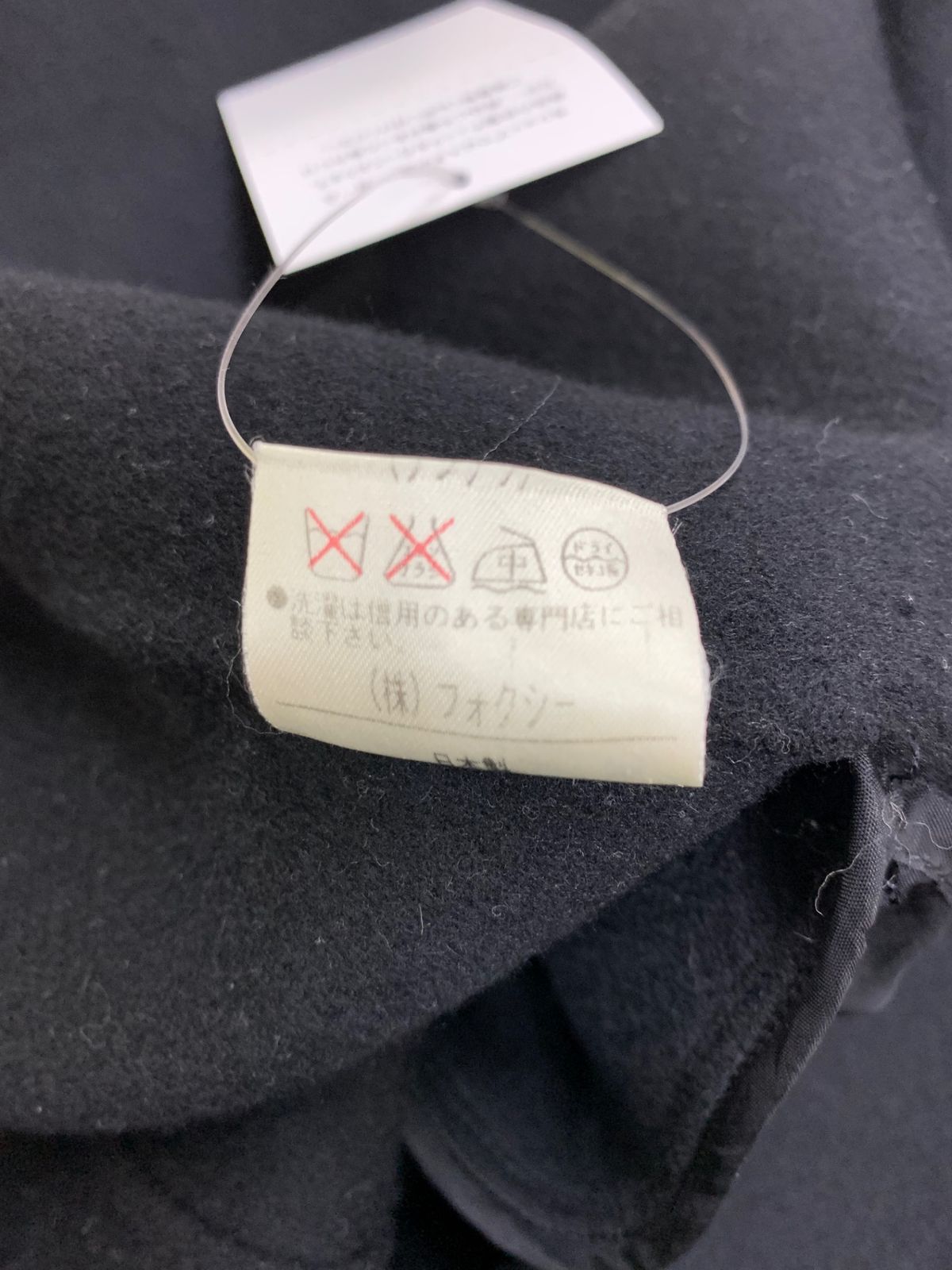 フォクシーブティック 12690 コート F ブラック カシミヤ チンチラ