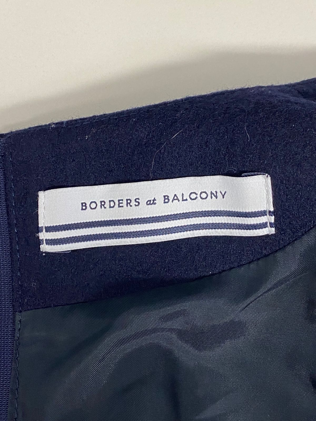 ボーダーズアットバルコニー WOOL JERSEY DRESS BD1821-2K-09