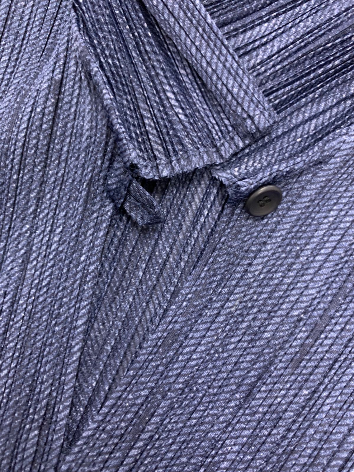 プリーツプリーズイッセイミヤケ PP04-JK206 カットソー 3 ネイビー 襟