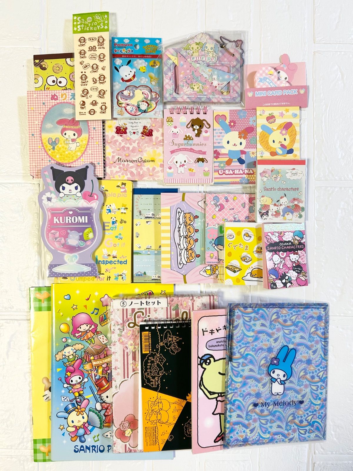 ジャンク】 サンリオ メモ帳 ノート シール レターセット まとめ売り